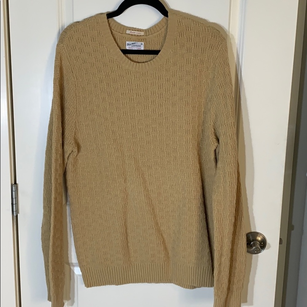 Gant Tan Bakset Weave Sweater
